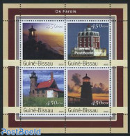 Guinea Bissau 2003 Lighthouses 4v M/s, Mint NH, Various - Lighthouses & Safety At Sea - Faros