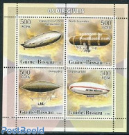 Guinea Bissau 2006 Zeppelin 4v M/s, Mint NH, Transport - Zeppelins - Zeppelins