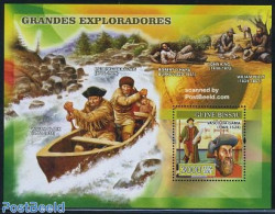 Guinea Bissau 2007 Explorers, Vasco Da Gama S/s, Mint NH, History - Transport - Explorers - Ships And Boats - Explorers