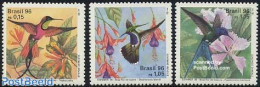 Brazil 1996 Espamer, Birds 3v, Mint NH, Nature - Birds - Hummingbirds - Nuevos