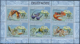 Mozambique 2007 Shellfish 6v M/s, Mint NH, Nature - Fish - Crabs And Lobsters - Poissons
