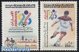 United Arab Emirates 1996 Asian Football Games 2v, Mint NH, Sport - Football - Andere & Zonder Classificatie