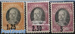 San Marino 1927 Overprints 3v, Unused (hinged) - Unused Stamps