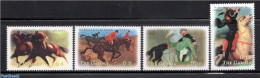 Gambia 2000 Horse Paintings 4v, Mint NH, Nature - Horses - Art - Paintings - Gambie (...-1964)
