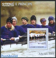 Sao Tome/Principe 2003 Rowing S/s, Mint NH, Sport - Kayaks & Rowing - Sport (other And Mixed) - Roeisport