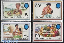 Solomon Islands 1991 Health Care 4v, Mint NH, Health - Food & Drink - Health - Levensmiddelen