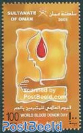 Oman 2005 World Blood Donor Day 1v, Mint NH, Health - Health - Omán
