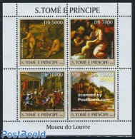 Sao Tome/Principe 2004 Painting From The Louvre Museum 4v M/s, Mint NH, Art - Museums - Paintings - Raphael - Rubens - Museen