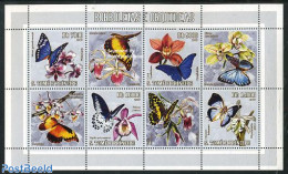 Sao Tome/Principe 2006 Butterflies & Orchids 4v+tabs M/s, Mint NH, Nature - Butterflies - Flowers & Plants - Orchids - Sao Tomé Y Príncipe