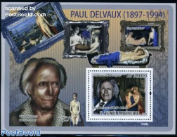 Sao Tome/Principe 2009 Paul Delvaux S/s, Mint NH, Art - Nude Paintings - Paintings - Sao Tome And Principe