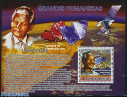Sao Tome/Principe 2007 Nelson Mandela S/s, Mint NH, History - Nobel Prize Winners - Nelson Mandela - Nobelprijs