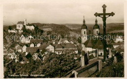 73816791 Goessweinstein Panorama Mit Kirche Goessweinstein - Sonstige & Ohne Zuordnung