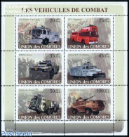 Comoros 2008 Riot Vehicles 6v M/s, Mint NH, Transport - Automobiles - Autos