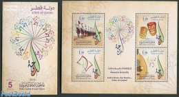 Qatar 2010 Doha, Arab Cultural Capital 2 S/s, Mint NH, Nature - Horses - Qatar