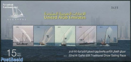 United Arab Emirates 2012 Dhow Sailing Race S/s, Mint NH, Sport - Transport - Sailing - Ships And Boats - Zeilen