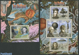 Burundi 2012 Balloons 2 S/s, Mint NH, Transport - Balloons - Airships