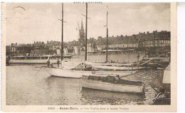 35   SAINT MALO  LES YACHTS DANS LE BASSIN VAUBAN  1928 - Saint Malo