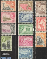 Gold Coast 1952 Definitives 12v, Unused (hinged), Nature - Performance Art - Science - Transport - Various - Fishing -.. - Poissons