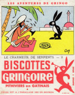 BUVARD -  Blotter - Pain D'épices GRINGOIRE - Les Aventures De Gringo -le Charmeur Des Serpents - N°2 - Autres & Non Classés