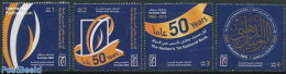 United Arab Emirates 2013 50 Years National Bank 4v, Mint NH, Art - Castles & Fortifications - Kastelen