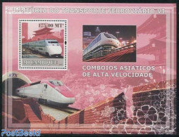 Mozambique 2009 High Speed Trains S/s, Mint NH, Transport - Railways - Trains