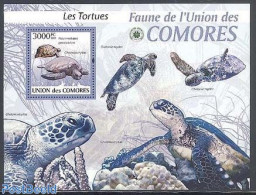 Comoros 2009 Turtles S/s, Mint NH, Nature - Reptiles - Turtles - Comores (1975-...)