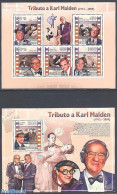 Guinea Bissau 2009 Karl Malden 2 S/s, Mint NH, Performance Art - Movie Stars - Schauspieler