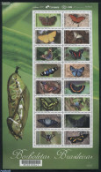 Brazil 2016 Butterflies 16v M/s, Mint NH, Nature - Butterflies - Insects - Nuevos