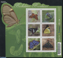 Brazil 2016 Mercosul, Butterflies 6v M/s, Mint NH, Nature - Butterflies - Insects - Ungebraucht