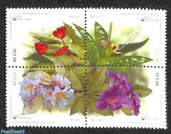 Brazil 2017 Flowers From The Rainforest 4v [+], Mint NH, Nature - Various - Flowers & Plants - Scented Stamps - Unused Stamps