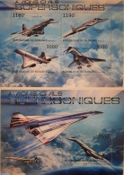 Burundi 2012 Supersonic Planes 2 S/s, Mint NH, Transport - Concorde - Aircraft & Aviation - Concorde