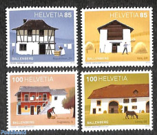 Switzerland 2018 50 Years Ballenberg 4v, Mint NH, Art - Architecture - Unused Stamps