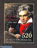 Hungary 2020 Ludwig Von Beethoven 1v, Mint NH, Performance Art - Music - Art - Composers - Ongebruikt