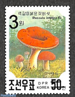 Korea, North 2006 3W On 50ch Overprint, Stamp Out Of Set, Mint NH, Nature - Mushrooms - Pilze