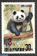 Korea, North 2006 Panda 3W On 30ch Red Overprint, Stamp Out Of Set, Mint NH, Nature - Animals (others & Mixed) - Korea (Nord-)