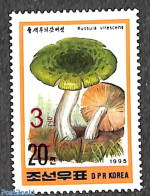 Korea, North 2006 3W On 20ch Red Overprint, Stamp Out Of Set, Mint NH, Nature - Mushrooms - Champignons