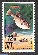 Korea, North 2006 12W On 50ch Overprint, Stamp Out Of Set, Mint NH, Nature - Fish - Shells & Crustaceans - Fische