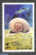 Korea, North 2006 128w On 5ch Overprint, Stamp Out Of Set, Mint NH, Nature - Fish - Shells & Crustaceans - Sharks - Fische