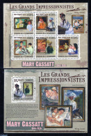 Comoros 2009 Mary Cassatt 2 S/s, Mint NH, Art - Modern Art (1850-present) - Paintings - Comores (1975-...)