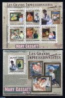 Comoros 2009 Mary Cassatt 2 S/s, Mint NH, Art - Modern Art (1850-present) - Paintings - Komoren (1975-...)