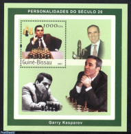 Guinea Bissau 2001 G. Kasparov S/s, Mint NH, Sport - Chess - Schaken