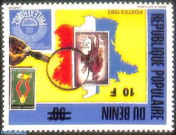 Benin 1995 Philexfrance, Overprint, Mint NH, Stamps On Stamps - Ongebruikt