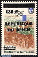 Benin 1998 Grenoble, Olympic Town, Overprint, Mint NH, Sport - Olympic Games - Unused Stamps