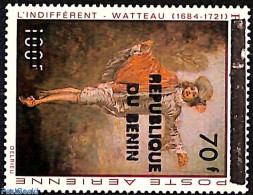 Benin 1998 Watteau, Overprint, Mint NH, Art - Paintings - Ungebraucht