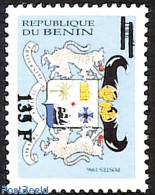 Benin 1998 Republique Du Benin, Overprint, Mint NH, Nature - Transport - Various - Cats - Trees & Forests - Ships And .. - Ongebruikt