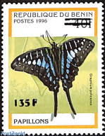 Benin 2000 Butterfly, Overprint, Mint NH, Nature - Butterflies - Unused Stamps