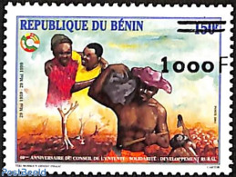 Benin 2001 40th Anniversary Of The Council Of The Rural Development Solidarity Agreement, Overprint, Mint NH, History .. - Ungebraucht