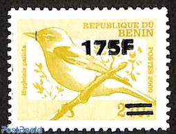 Benin 2005 Birds, Set Of 2 Stamps, Overprint, Mint NH, Nature - Various - Birds - Errors, Misprints, Plate Flaws - Ongebruikt