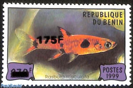 Benin 2005 Fish, Overprint, Mint NH, Nature - Animals (others & Mixed) - Fish - Ungebraucht