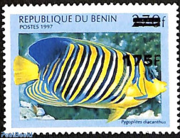 Benin 2005 Fish, Overprint, Mint NH, Nature - Various - Fish - Errors, Misprints, Plate Flaws - Ongebruikt